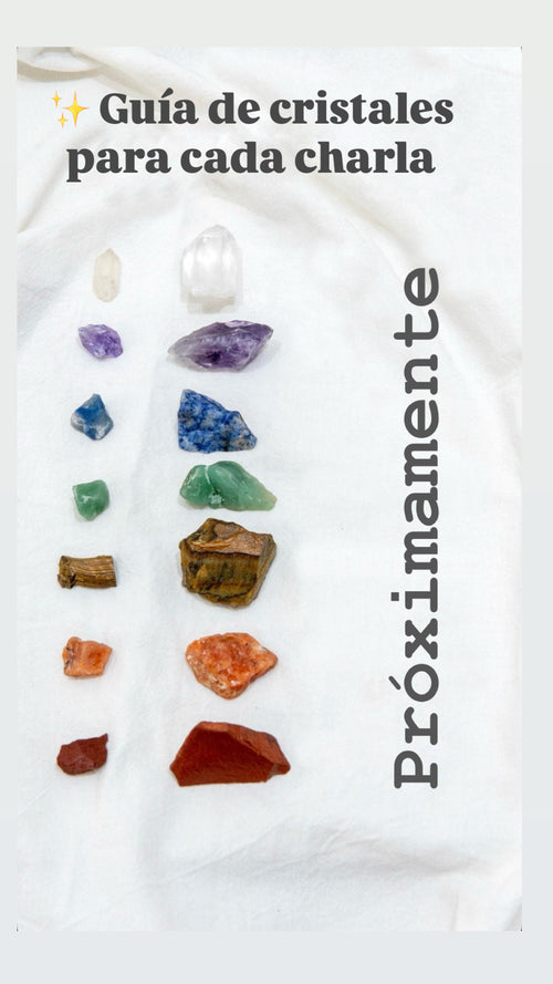 🌟 Próximamente - GUÍA DE CRISTALES PARA EQUILIRAR TUS 7 CHAKRAS